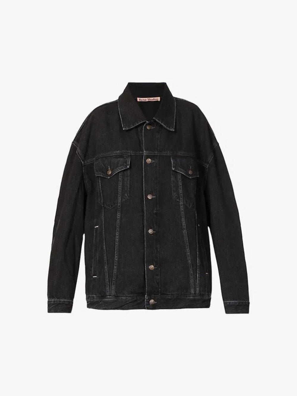 ACNE STUDIOS - Oversized Unisex Denim Jacket - Washed Black - L/XL